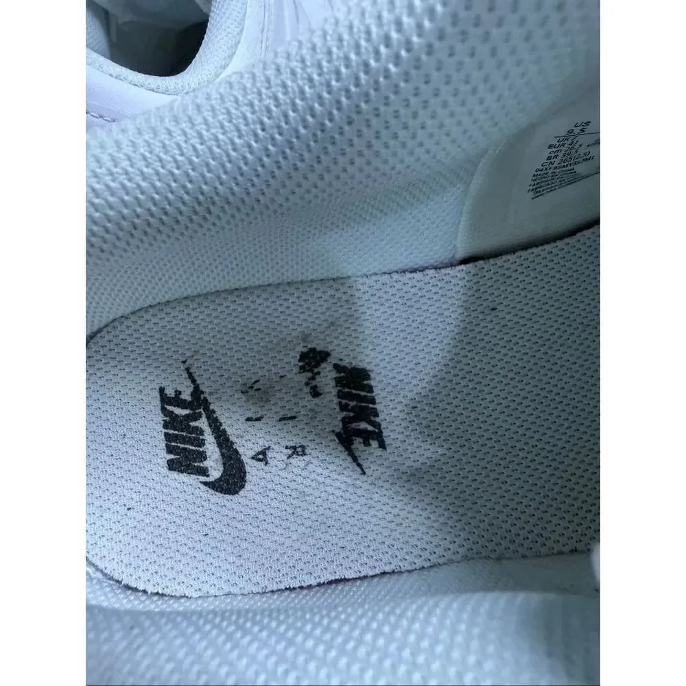 NIKE Women’s Air Force 1 Shadow Sneakers Triple White Size 9,5 US